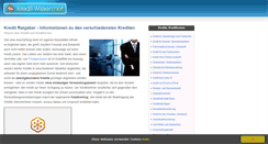 Desktop Screenshot of kredit-wissen.net